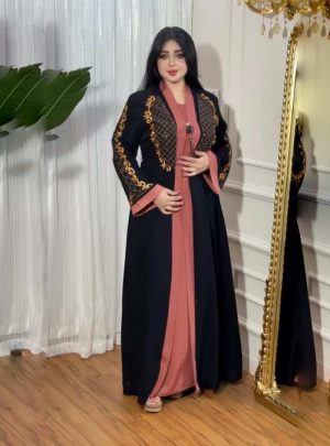 2color (1) দুবাই ছেরি ফ্যাব্রিকের কোহিনুর স্টাইল বোরকা!